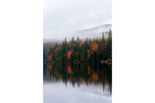 Paysage d'automne à Tremblant au Canada