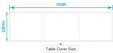 Dimensions chemin de table imprimé