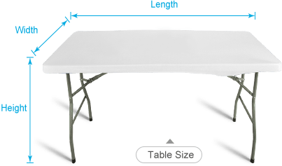 Dimensions chemin de table imprimé